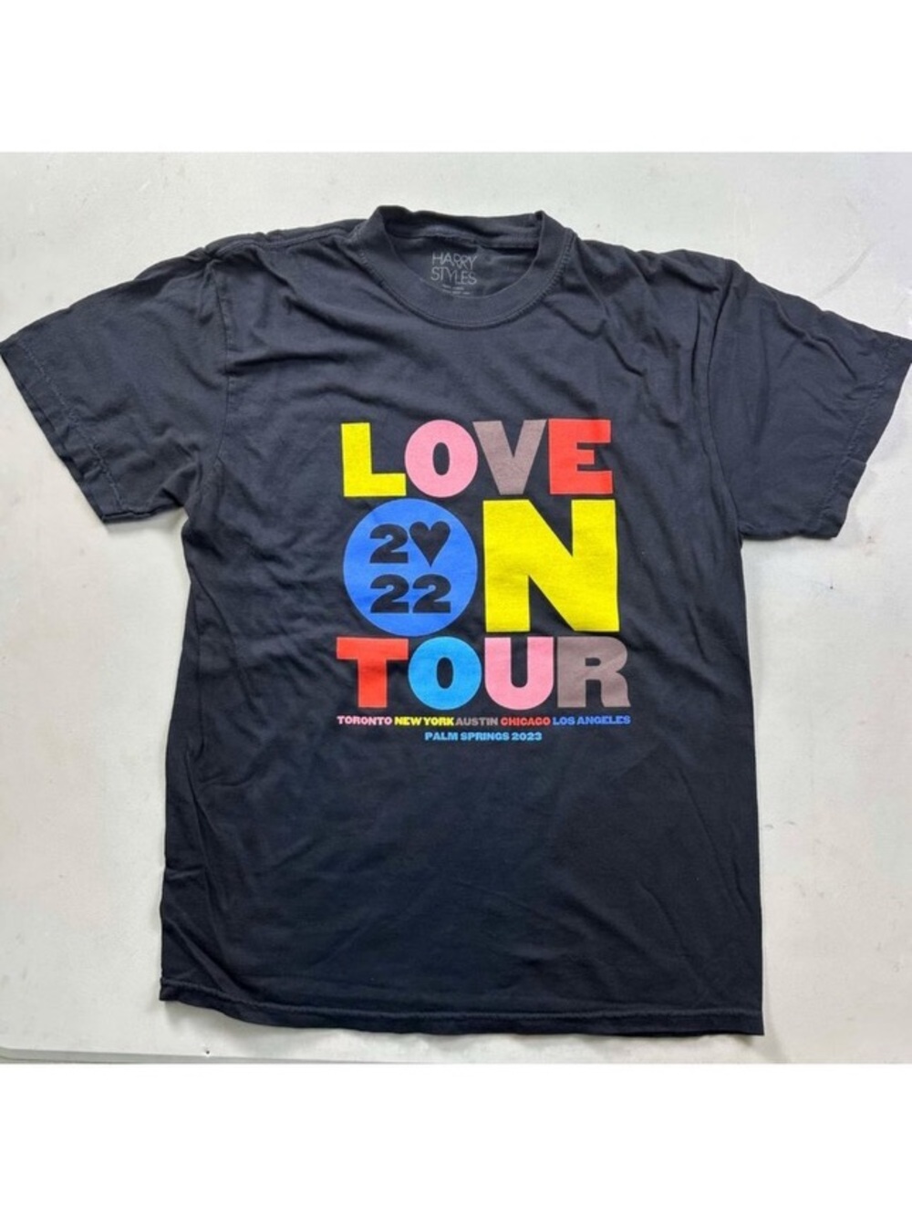 LOVE ON TOUR 2022 Colorblock Graphic Tee - Black